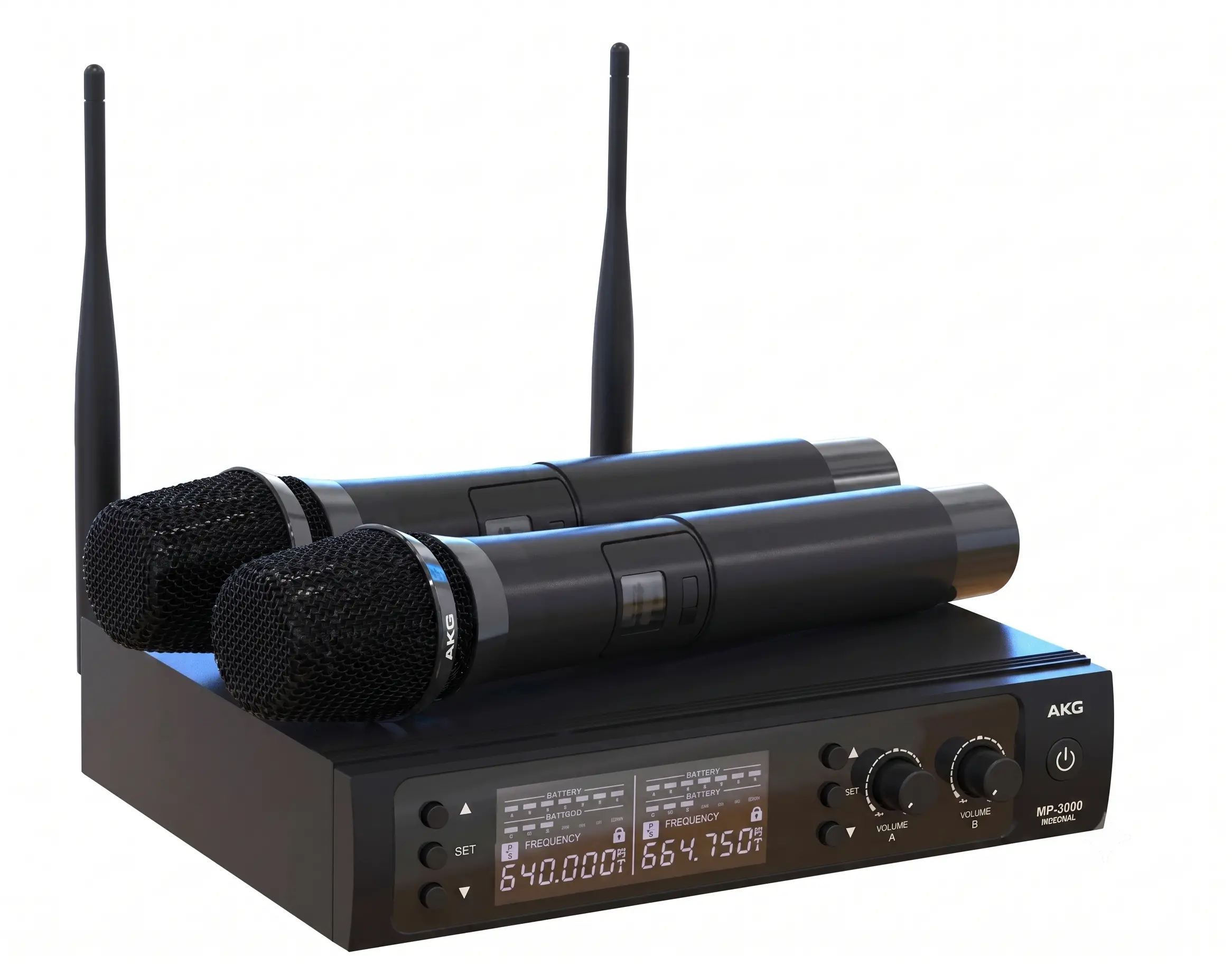 Sistema de Micrófonos Inalámbricos Dobles AKG WP300-DUAL Profesional