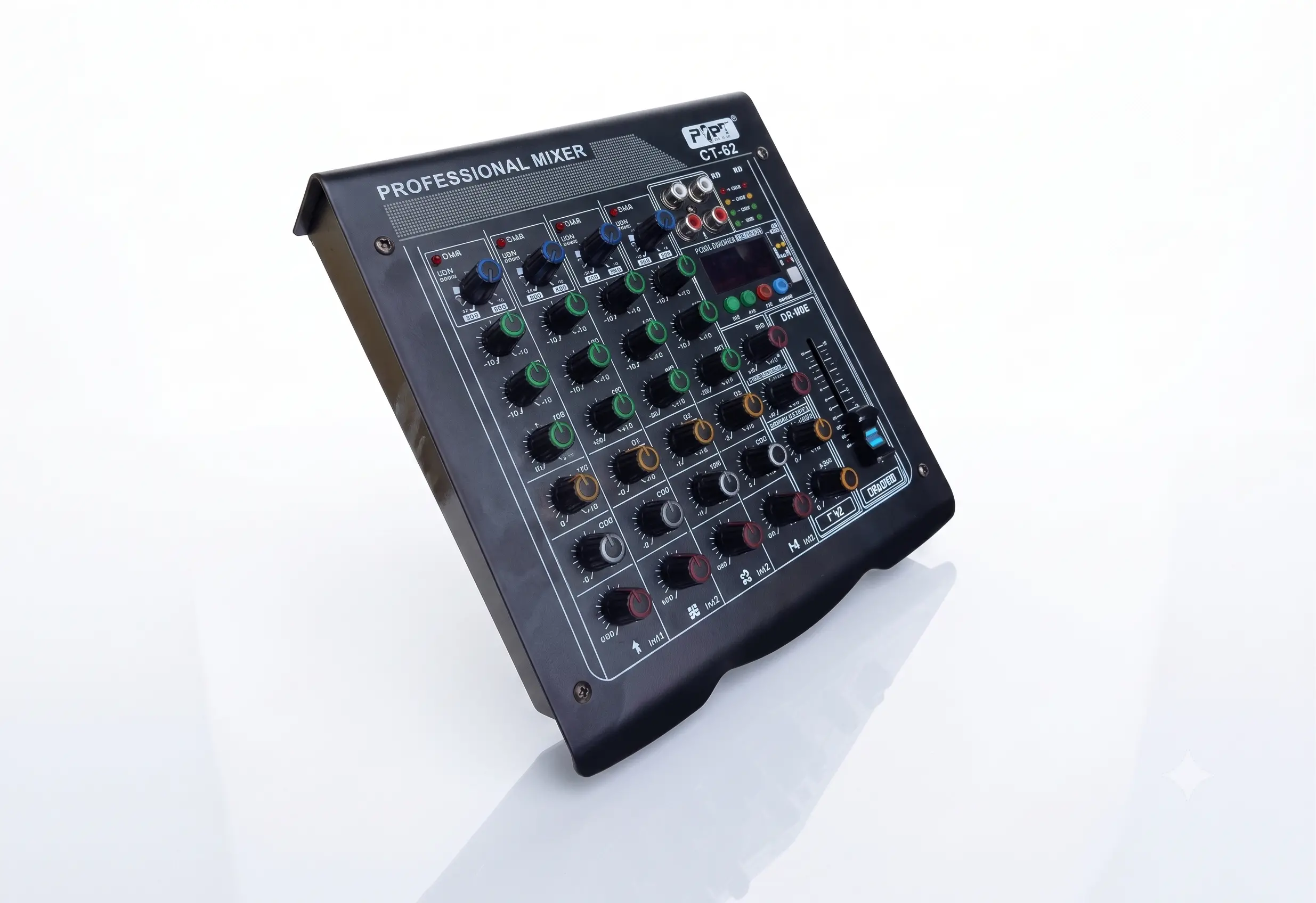 Mezcladora de Audio de 4 Canales RF-4FX Bluetooth Interfaz USB PC