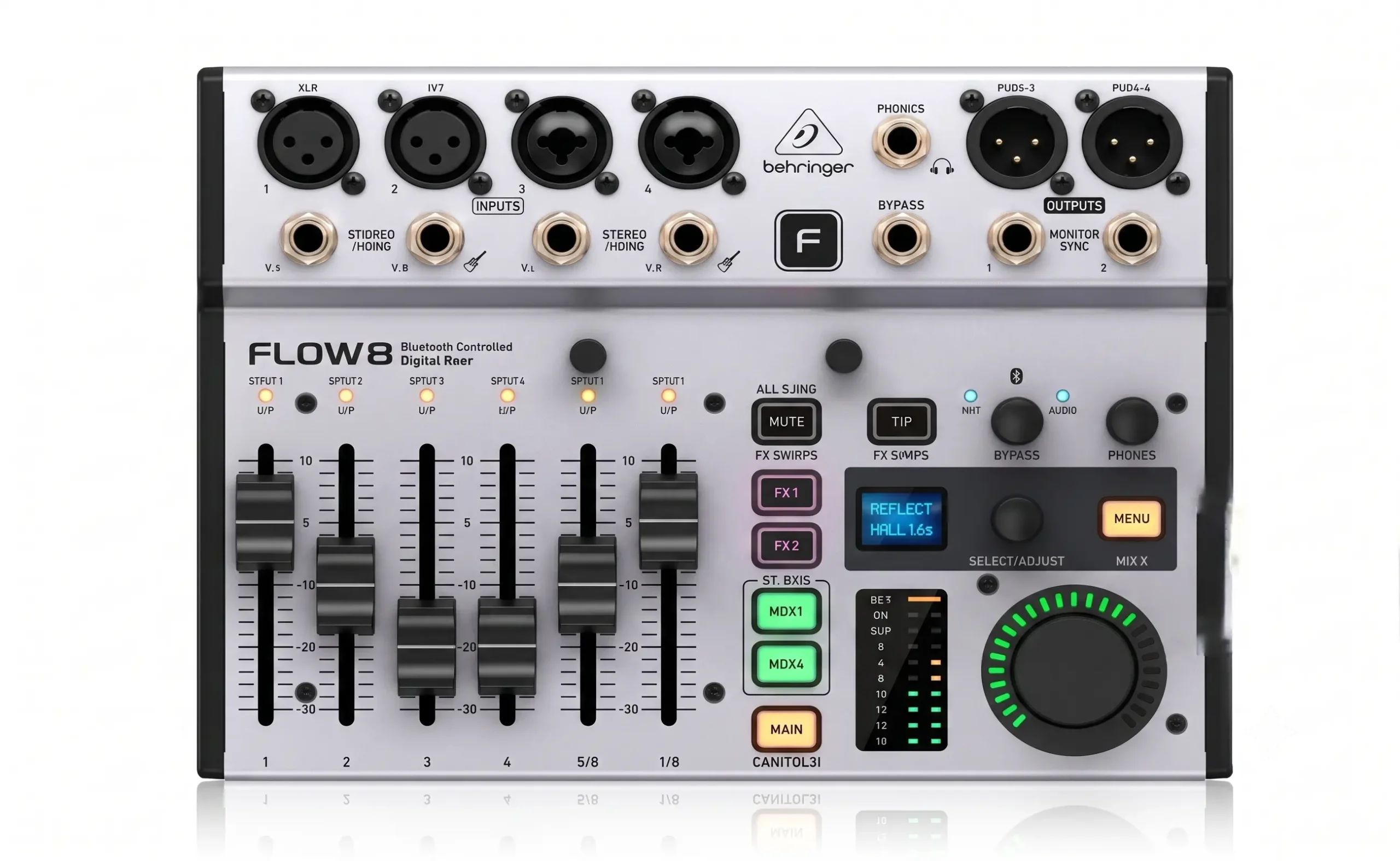 Mezclador Digital de 8 Canales Behringer FLOW 8 Bluetooth Interfaz USB