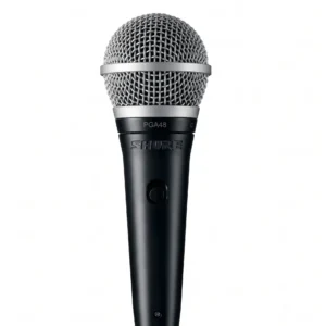 Micrófono Dinámico para Habla y Karaoke Shure PGA48 Con Switch