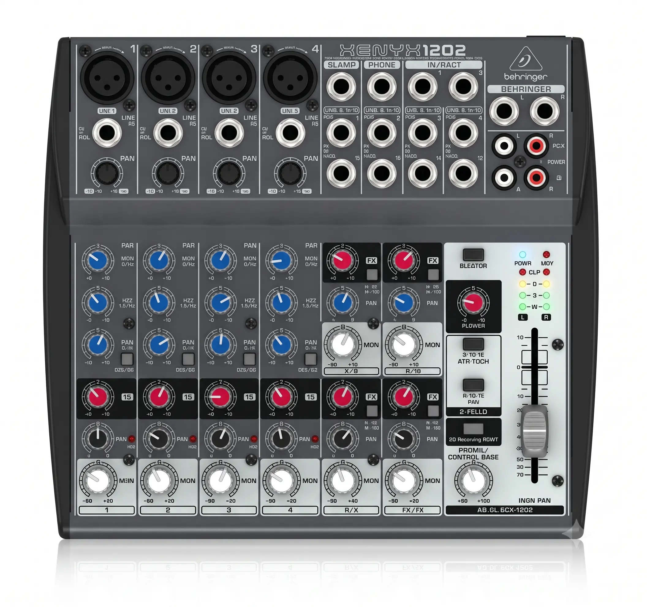 Mezclador Analógico de 8 Canales Behringer Xenyx 1202 Profesional