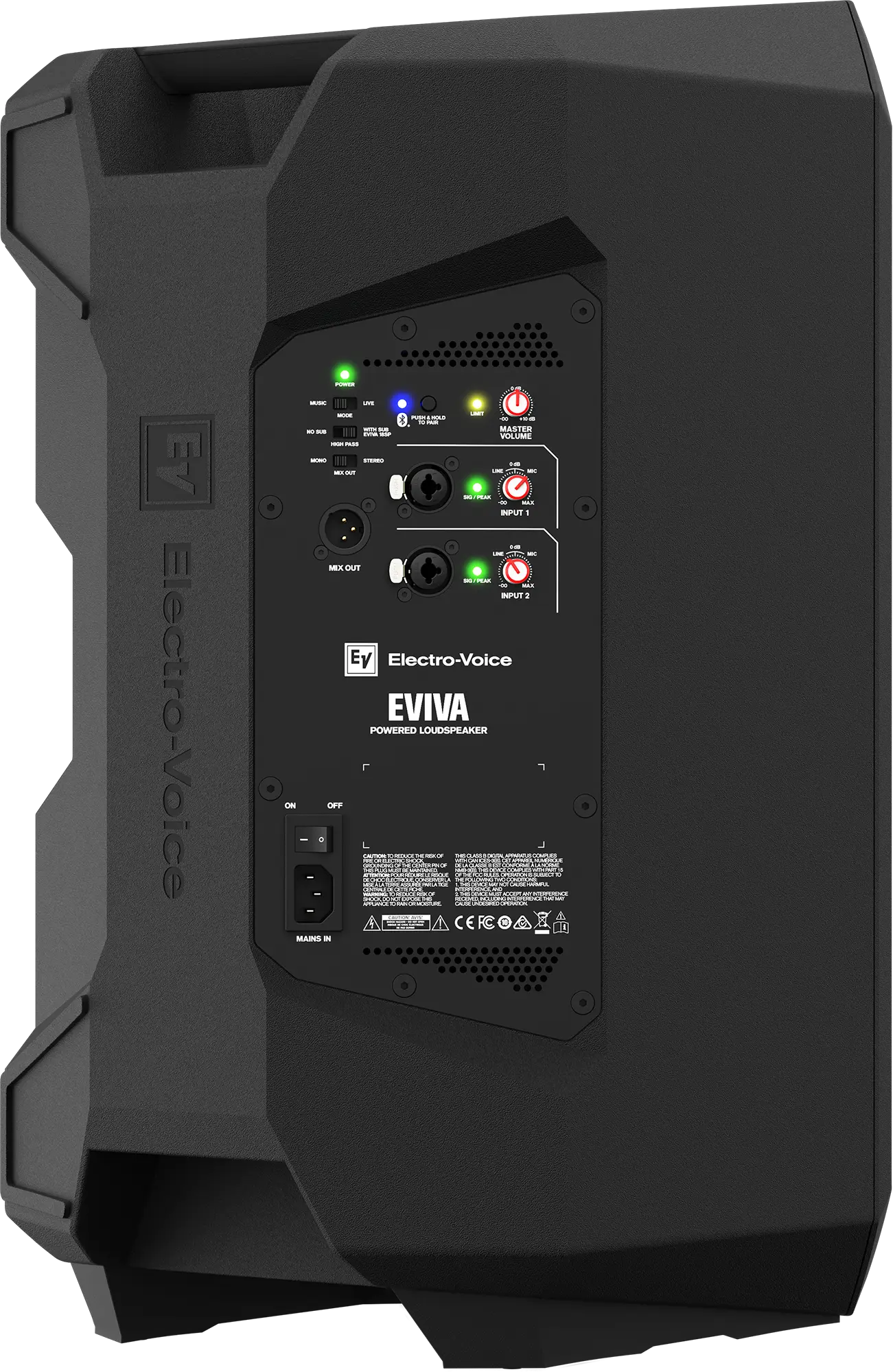 Electro-Voice EVIVA 12P | Parlante Activo Profesional de 12" con DSP y Bluetooth - Imagen 2