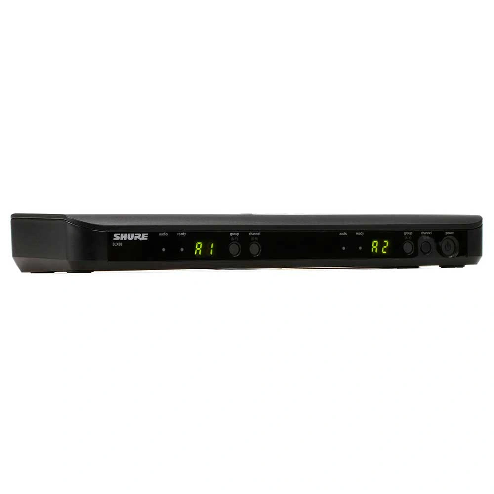 Shure BLX88 receptor inalámbrico doble profesional compatible con transmisores BLX1 y BLX2