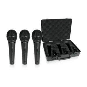 Behringer XM1800S – Paquete de 3 Micrófonos Dinámicos Profesionales