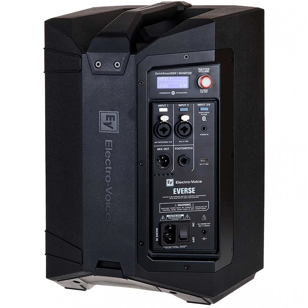 Electro-Voice EVERSE 8 | Parlante Portátil Activo de 8" con Batería, Bluetooth y Mezclador Digital (PAR) - Imagen 2