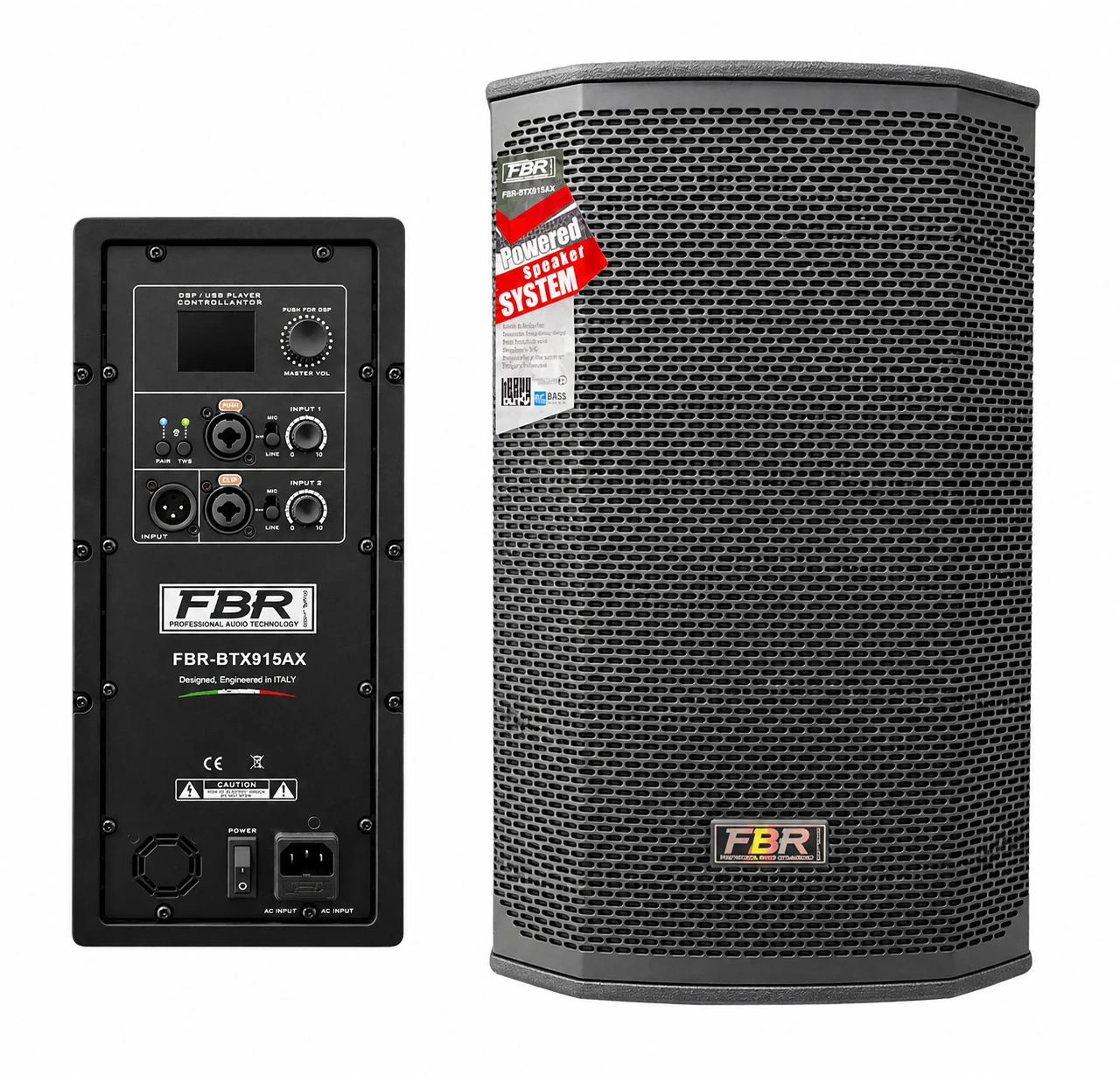 FBR BTX915AX Parlante Activo Profesional de 15" 2400W con DSP y Bluetooth 5.0