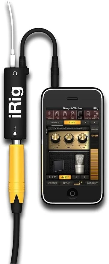 IK Multimedia iRig 1 Interfaz de Audio para Guitarra y Bajo para iOS y Android - Imagen 2