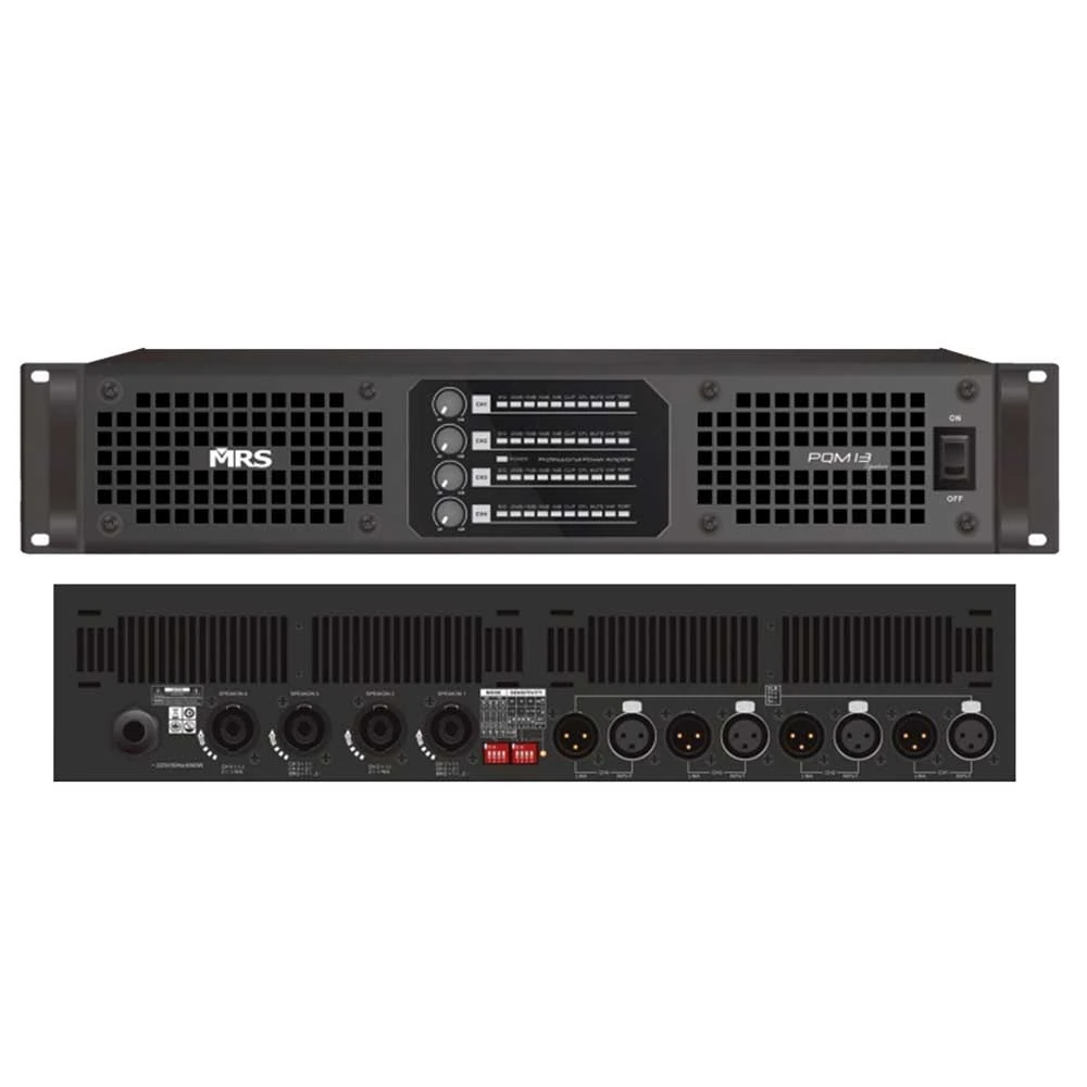 MRS PQM-13 – Amplificador de Potencia Profesional de 4 Canales Clase I™ 2500W x 4