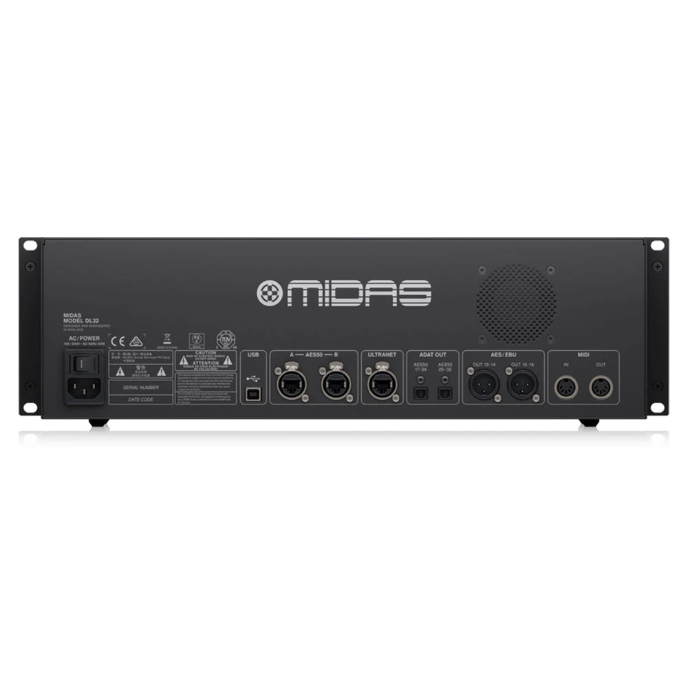 Midas DL32 – Stage Box Digital de 32 Entradas y 16 Salidas con Preamplificadores Midas y AES50 - Imagen 2