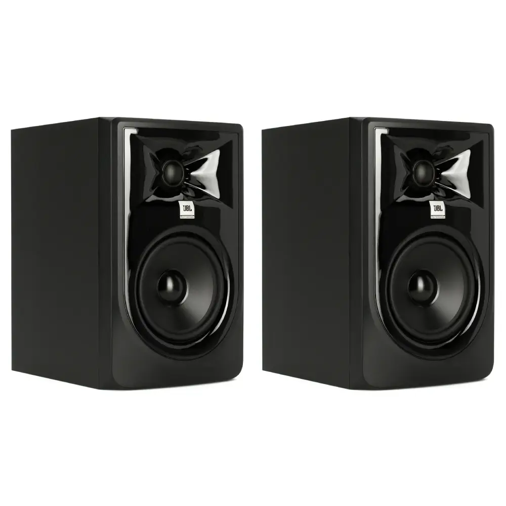 Monitor de estudio activo JBL 305P MkII de 5 pulgadas con tecnología Image Control Waveguide y amplificación biamplificada de 82 W.