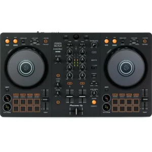 Controlador Pioneer DJ DDJ-FLX4 de 2 canales compatible con Rekordbox, Serato DJ y djay, con Smart Fader, Smart CFX y conexión USB-C.