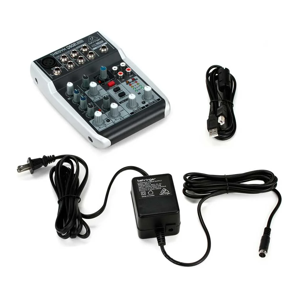 Behringer XENYX Q502USB – Mezcladora Analógica de 5 Entradas con USB e Interfaz de Audio - Imagen 3