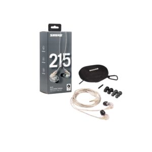 Shure SE215-CL Audífonos In-Ear Profesionales Transparentes