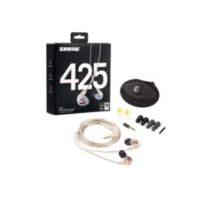 Shure SE425-CL Audífonos Profesionales In-Ear Monitor Dual Driver Transparentes