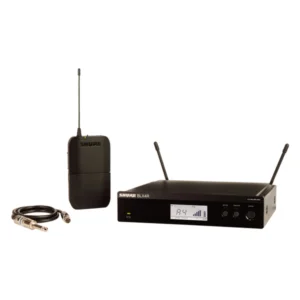 Shure BLX14R sistema inalámbrico profesional con receptor BLX4R, transmisor BLX1 y cable WA302 para guitarra y bajo