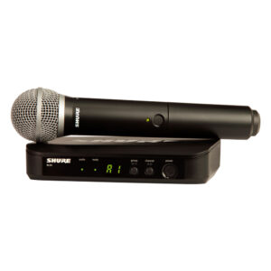 Shure BLX24/PGA58 – Sistema Inalámbrico Vocal Profesional con Micrófono PGA58