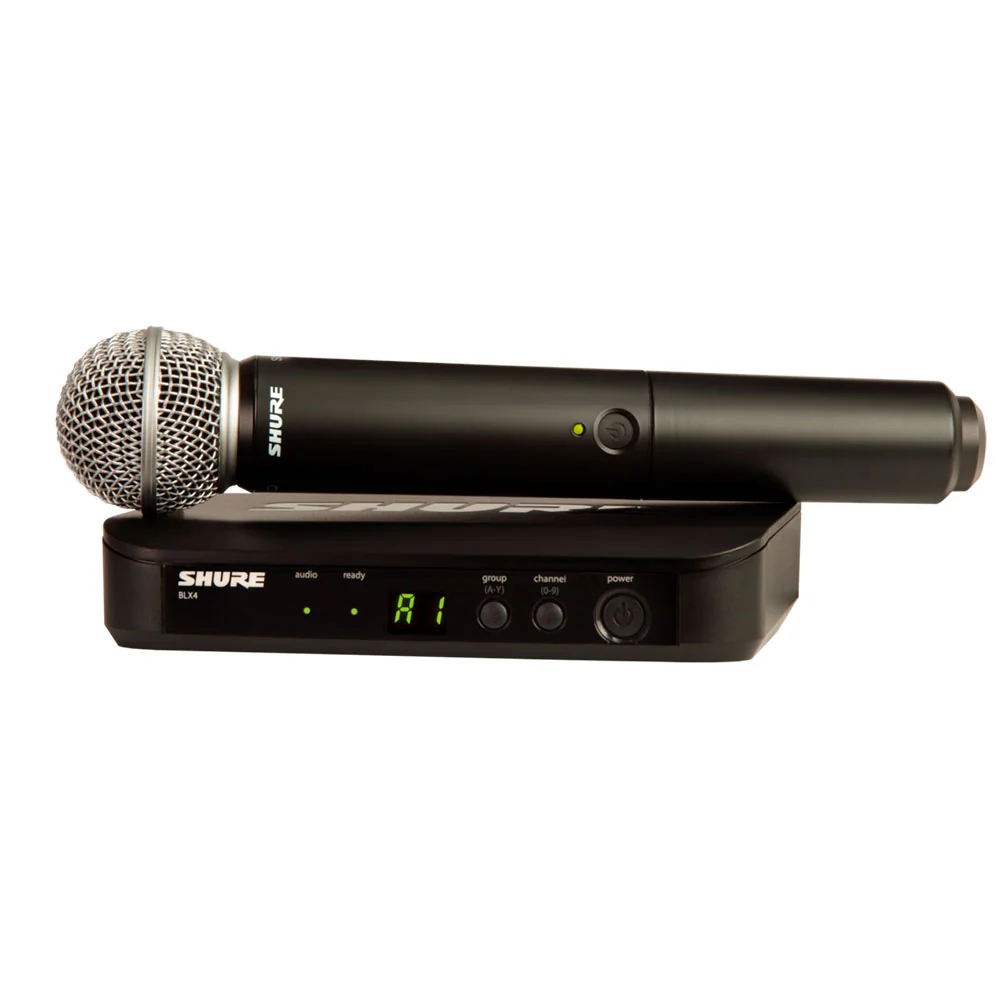 Shure BLX24/SM58 – Sistema de Micrófono Inalámbrico de Mano UHF con Cápsula SM58
