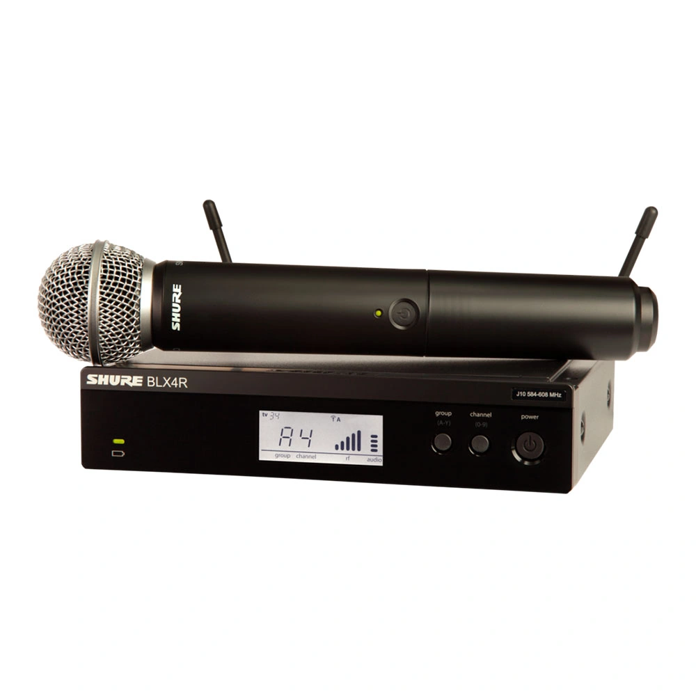 Shure BLX24R/SM58 sistema inalámbrico profesional con receptor BLX4R y micrófono SM58