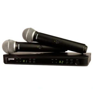 Shure BLX288/PG58 sistema inalámbrico doble con receptor BLX88 y dos micrófonos PG58