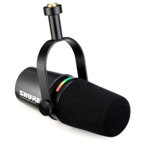 Shure MV7i Micrófono Inteligente USB-C con Interfaz de Audio Integrada para Podcast, Streaming y Grabación Profesional