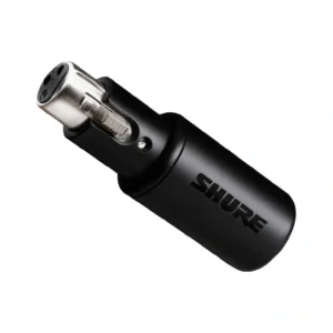 Shure MVX2U interfaz de audio digital XLR a USB con DSP integrado, alimentación Phantom Power de 48 V y salida para audífonos, ideal para podcast, streaming y grabación profesional.