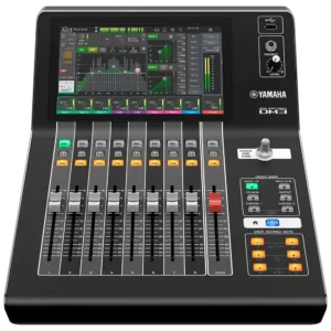 Yamaha DM3 consola digital profesional de 22 canales con pantalla táctil de 9 pulgadas, interfaz USB 18x18 y efectos SPX.
