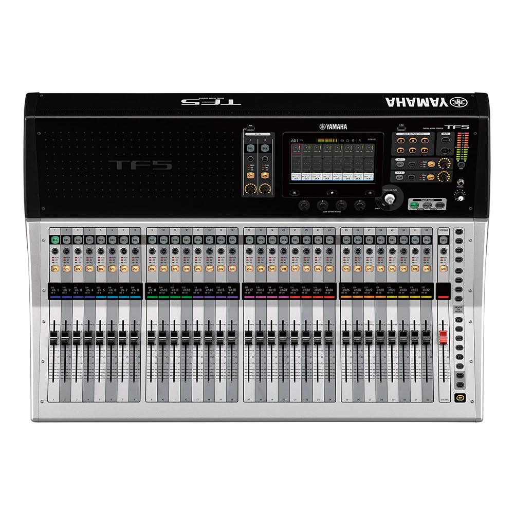 Yamaha TF5 consola mezcladora digital profesional con 48 canales, pantalla táctil de 10.1 pulgadas y USB 34x34.