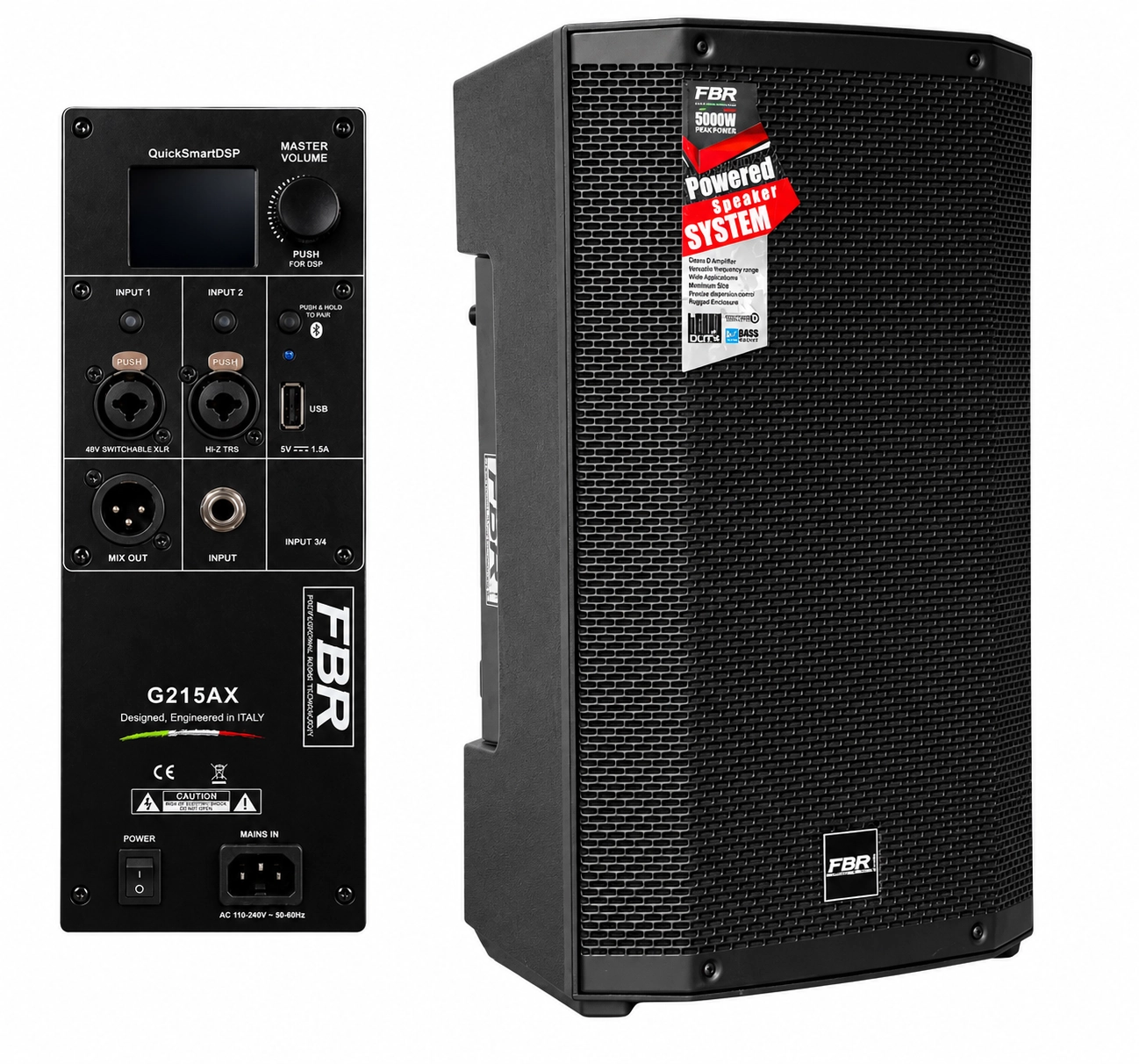 FBR G215AX parlante activo profesional de 15 pulgadas 5000W con DSP y Bluetooth 5.0