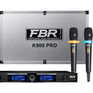 FBR K900 PRO 2 micrófonos inalámbricos UHF de 100 metros