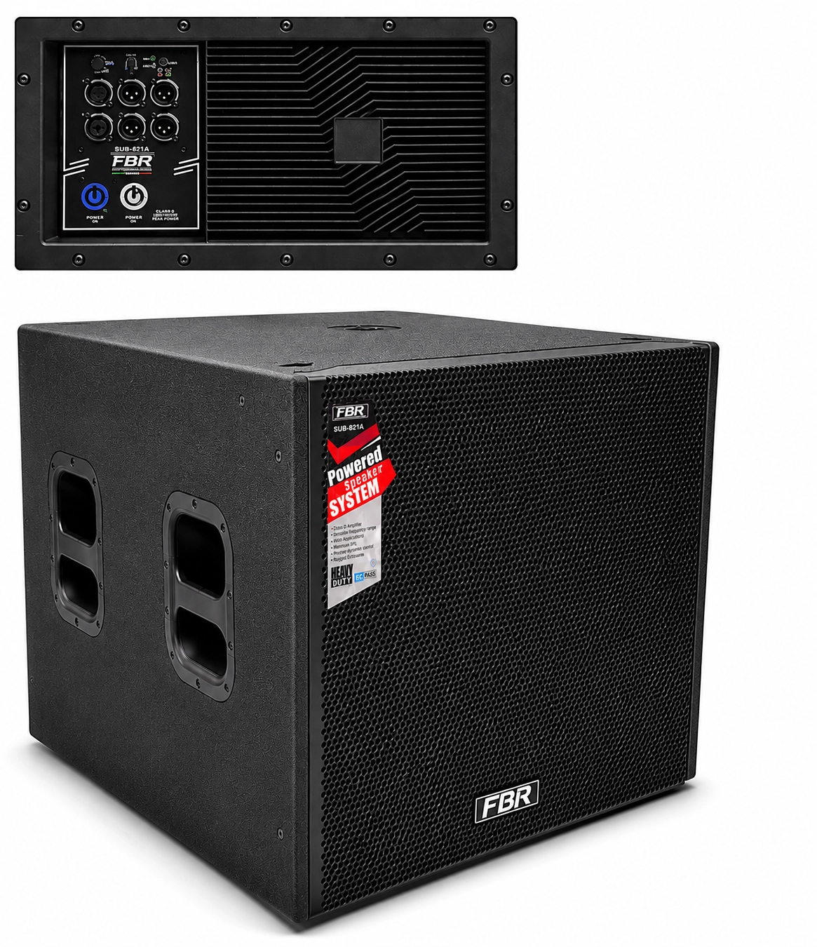 FBR SUB-921A subwoofer activo 21 pulgadas 2400W RMS con DSP